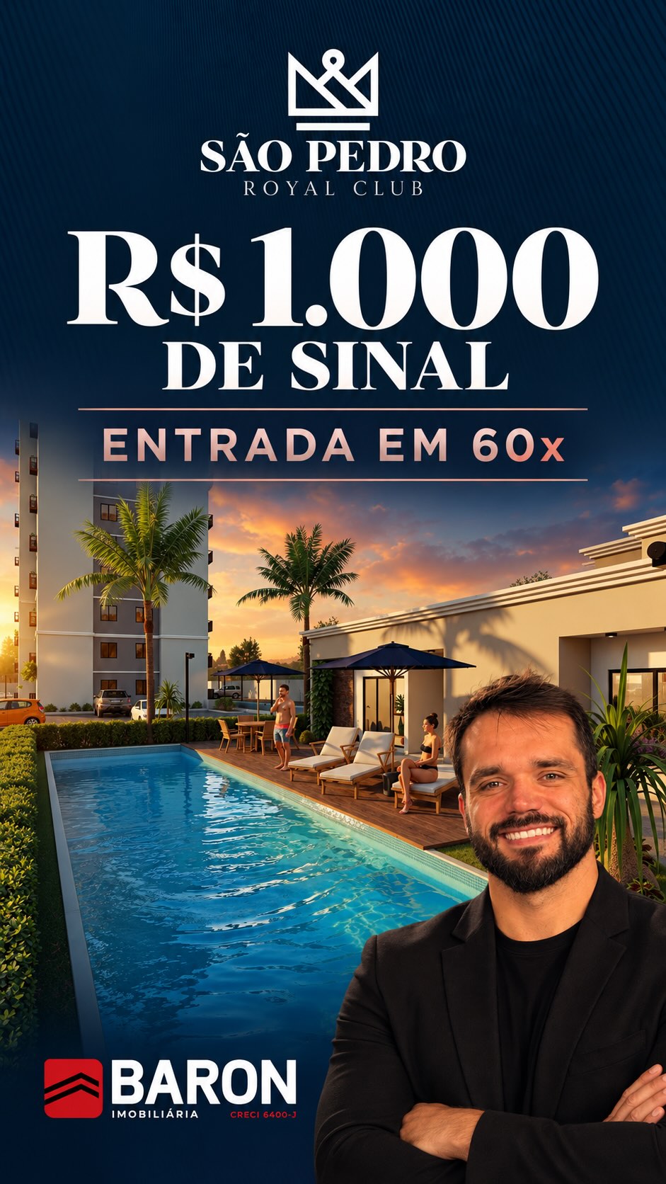 Seu primeiro apartamento com apenas R$ 1.000 de sinal. Sim, é isso mesmo. 🔑